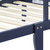 Fashnice Wooden Toddler Bed Headboard Modern Children Beds With Fence Sturdy Platform Space-saving Bedroom Home Navy Blue