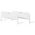 Dream On Me Lightweight Mesh Security Adjustable Bed Rail Double Pack With Breathable Mesh Fabric In White