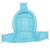 Bath Seat Support Net Baby Bath Mesh Bathtub Seat Net Support Sling Infant Bath Tub Hammock (blue With Random Button Color)