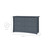 Storkcraft Crescent 6 Drawer Modern Horizontal Dresser Gray Finish