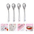 Hemoton 4pcs Stainless Steel Baby Feeding Spoons Cartoon Pattern Children Spoons