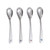 Hemoton 4pcs Stainless Steel Baby Feeding Spoons Cartoon Pattern Children Spoons