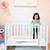 Delta Children Hanover 6-in-1 Convertible Baby Crib, Grey