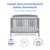 Delta Children Hanover 6-in-1 Convertible Baby Crib, Grey