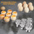 Stainless Steel Egg Cups Set For Hard Soft Boiled Eggs With 6 Egg Cup Holders 6 Egg Spoons,enjoy Egg Cups Breakfast