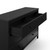 Storkcraft Alpine 6 Drawer Modern Horizontal Dresser Black Finish