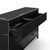 Storkcraft Alpine 6 Drawer Modern Horizontal Dresser Black Finish