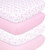 The Peanutshell Pink And White And Gray And Multi-color Animals Microfiber Sheet Sets Crib Bed, Washable (count 4)