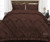Twin Comforter Diamond Ruffle Chocolate 300 Gsm Plush Siliconized Microfiber Fill Duvet Insert With 1000 Thread Count Egyptian Cotton Shell Fluffy With Piping & Pillowcases
