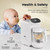 Baby Food Maker | Baby Food Processor Blender Mill Grinder Steamer | Purée Blender Maker For Babies | Ergonomic Touch Screen Control | Bottle Warmer Function | Free Baby Food Recipe Book