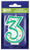 Oasis Supply Sprinkle Birthday Candles, 3-inch, Number-3