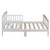 Wooden Baby Toddler Bed Bedroom Furniture With Safety Guardrails White