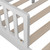 Wooden Baby Toddler Bed Bedroom Furniture With Safety Guardrails White