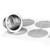 Reusable Espresso Capsules Refillable Coffee Pod Stainless Steel Cups Compatible With Nespresso Originalline Brewer (2 Pods+100 Lids+1 * 8ml Spoon+1 * Small Brush)