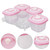 Hemoton 4pcs Baby Blocks Freezer Plastic Food Box Baby Food Container Without Tray
