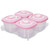 Hemoton 4pcs Baby Blocks Freezer Plastic Food Box Baby Food Container Without Tray