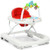 2-in-1 Foldable Baby Walker With Adjustable Heights-red