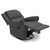 Delta Children Drake Nursery Glider Swivel Recliner, Charcoal