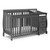 Storkcraft Portofino 5-in-1 Convertible Baby Crib And Changer, Gray
