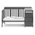 Storkcraft Portofino 5-in-1 Convertible Baby Crib And Changer, Gray