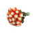 Painted Marshmallow - White & Orange - Roses - 50 Cm - Fresh Cut Flowers - 50 Stems - By Bloomingmore
