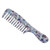 Tayshia By Conair Plastic Wide Tooth Hair Comb, Blue Floral And Teal, 2ct