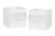 Bohemian White Fabric Storage Bin (set Of 2) By Sweet Jojo Designs