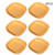 Higrace Reusable Lightweight Dinner Plate Multipurpose Fruit Snack Plate For Home Kitchen Picnic Easy To Clean Yellow