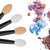 Cuttte Store Disposable Dual Sides Eye Shadow Sponge Applicators With Container, 2.44' Length Eyeshadow Brushes Makeup Applicator, 120 Pieces