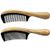 Onedor Extra Length Handmade 100% Natural Green Sandalwood With Buffalo Horn Fine Tooth Hair Combs - Anti-static Sandalwood Scent Natural Hair Detangler Wooden Comb (wide & Fine Tooth Combs)