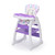 Sesslife Convertible Baby High Chair, Multifunctional Feeding High Chair For Babies Toddlers 6 Month-6 Years, Kids Booster Seat With Removable Tray & Cushion, Safety Belt, Adjustable Back, Pueple