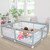 Baby Playpen, Bubblbay Extra Large Playpen With Ocean Balls,(79x71x27inch) With 4 Pull Rings And 1 Storage Bag Anti-slip Suckers/ Unisex Baby Play Yard With Gate