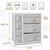 Bigroof Dresser Storage Organizer For Bedroom Bathroom Laundry (light Gray-7 Drawers)