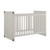 Baby Relax Miles 2-in-1 Convertible Crib For Nursery, Soft Gray