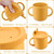 Baby Cartoon Kids Food Silicone Water Cup Solid Color Baby Snack Cup Portable Kids Snack Container With Lid Kids Cup