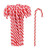 Ibaste Christmas Acrylic Candy Cane Twisted Christmas Candy Canes
