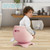 Gymax Toddler Egg-shaped Real Potty Training Toilet With Removable Container Pink