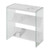Convenience Concepts 131559wm Soho Bookcase, White Faux Marble & Glass - 24.25 X 12 X 27.75 In.