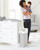 Diaper Pail With Dual Air-lock, Universal Refill Bags, White