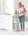 Diaper Pail With Dual Air-lock, Universal Refill Bags, White