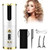 Teamsky Unbound Cordless Auto Curler Curling Iron,hair Curler With Lcd Display Adjustable Temperature, Rechargeable Auto Curler For Curls Or Waves（white)