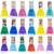Disney Princess - Townley Girl Castlebox Non-toxic Peel-off Nail Polish Set For Girls, Opaque Colors, Ages 3+ - 18 Ct