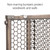 Safety 1ˢᵗ Vintage Grey Wood Doorway Security Gate, Gray
