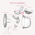 Mzdxj 2pcs Hands-free Breast Pumps Wearable Electric Breastpump Portable Comfort Breastfeeding Pump 3 Modes 9 Suction Levels Rechargeable Wireless Milk Collector (28mm Nipple Diameter)