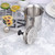 400ml Manual Milk Frother Stainless Steel Double Mesh Milk Creamer Milk Mesh Coffee Foamer Creamer (silver)