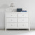 Baby Relax Rivers 6 Drawer Dresser, Nursery Furniture, White