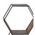 48 Inch 3 Tier Metal Bookshelf With Woven Vinyl Sides, Black