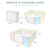 Fortella Cloud Castle Foldable Playpen, Baby Safety Play Yard With Whiteboard And Activity Wall, Indoors Or Outdoors (multicolor, 14 Panel)