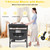 Gymax Baby Changing Table Portable Newborn Nursery Organizer Adjustable Height W/ Wheel