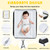 Gymax Baby Changing Table Portable Newborn Nursery Organizer Adjustable Height W/ Wheel